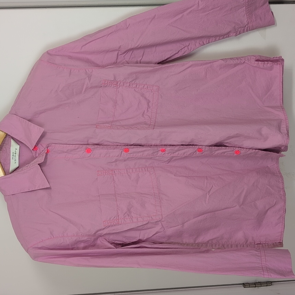 MAX VOLMARY PINK BUTTON DOWN SHIRT SIZE MEDIUM